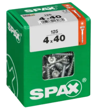 SPAX Universalschraube WIROX, 4x40 mm,, 125 Stück, 4191010400407